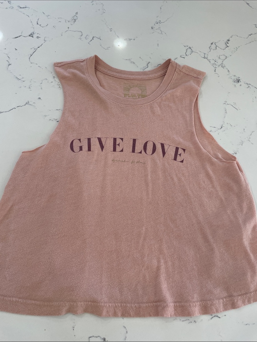 Spiritual Gangster Dusty Pink 'Give Love' Muscle Tank
